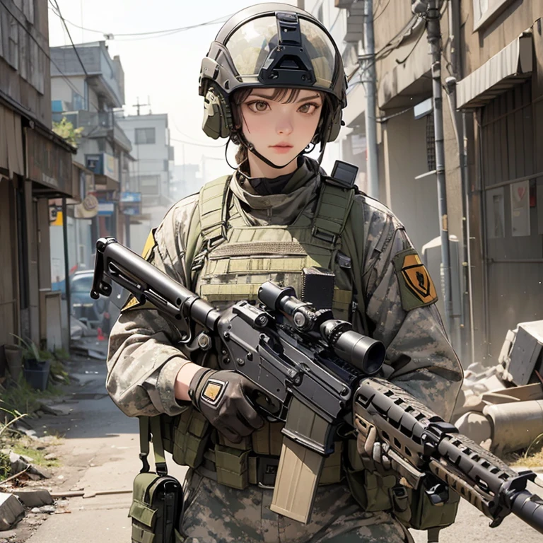 Girl with a gun