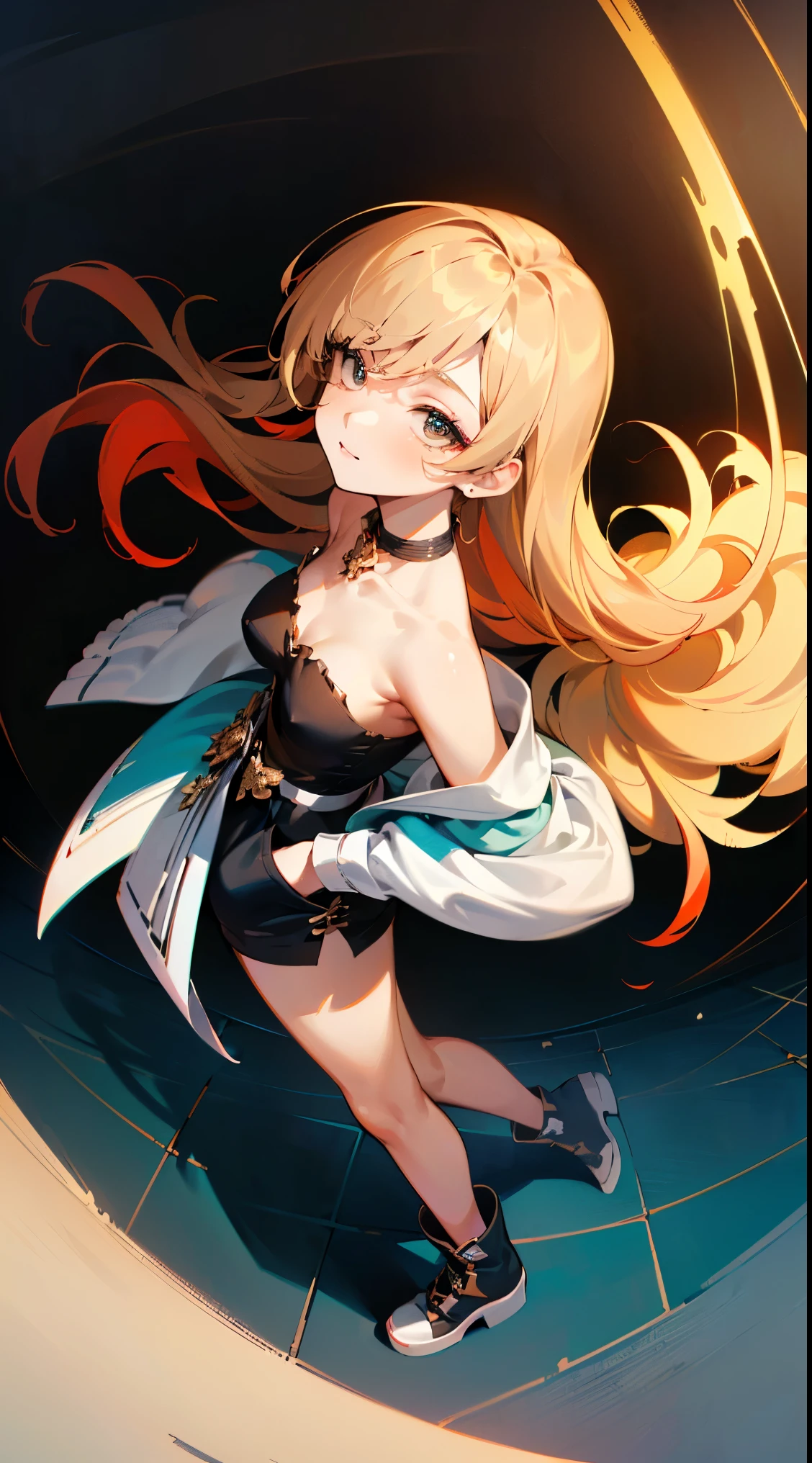((masterpiece, best quality)), (1girl), (solo), (female focus), (ash blonde hair, long hair, hair over one eye), green eyes, sad eyes, cold facial expression, cold look, pale skin, colour grading, dark illustration, extreme quality, radiant, extremely detailed, ultra-detailed face, ultra hd 8k, ultra digitality, mythical, dark lightning, perfect face, beautiful, (perfect composition: 1. 4), detailed face and body, award-winning photography , fields, detailed face, detailed hands, looking at the viewer, cinematic lighting, embers, (necromancer), (villain), (masterpiece, best quality, ultra-detailed, best shadow), (beautiful detailed face, feminine features), (best illumination), ((cinematic light)), colorful, hyper detail, dramatic light, intricate details, (dark circle under eyes), gothic, decadence, stunning, eerie, (madaraki fran)