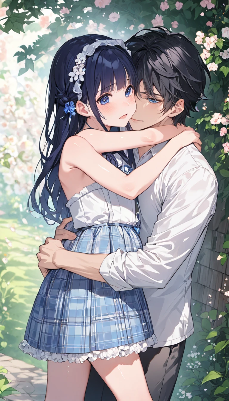 Loving couple embracing each other.