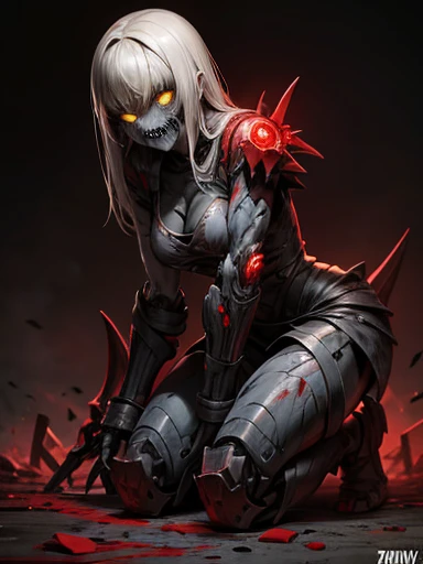 sh4g0d,
girl , wearing mask made of wood, portrait, standing, dark blonde straight long hair, horror style, covered in blood, great details and colour
