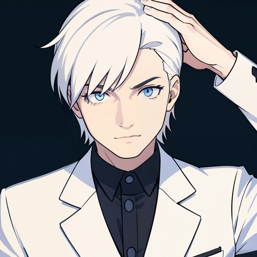 Boy, white hair