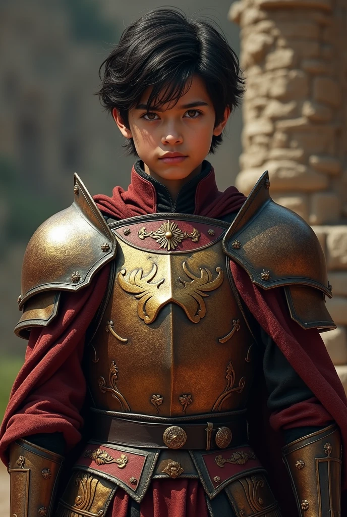 A boy named Arthur who is a king who has 2 katanas