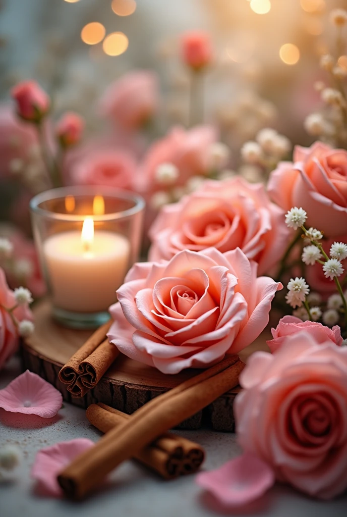 towel, Candles, There are roses on the table, Romantic atmosphere, Romantic Themed, Beautiful atmosphere, Romantic atmosphere, Beautiful atmosphere, Peaceful atmosphere, Romantic atmosphere, Night atmosphere, Dreamy and romantic, Unreal Engine ; Romantic Theme, Relaxed atmosphere, Sublime and cozy atmosphere, relaxed mood, Product Photos 4K, Paradise Garden Massage, Beautifully illuminated、8K