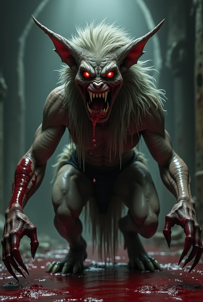 /imagine prompt: Werewolf mid-transformation, muscles bulging and fur sprouting, abandoned warehouse, painful, agonizing, visceral, surrounded by broken machinery and shattered glass, creating a gritty and intense atmosphere, hyper-realistic style with intricate details, illuminated by flickering fluorescent lights, desaturated colors with hints of red, RED Monstro 8K VV capturing every excruciating detail, 85mm Leica Summilux-C lens, extreme close-up shot, --chaos 50 --ar 16:9 --stop 90 --stylize 500 --weird 600 --quality 1 --v 6
