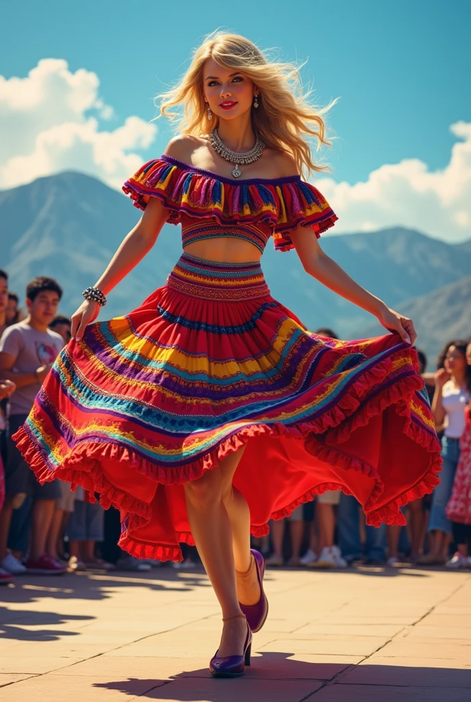  there are two women standing together in a dress,  Vestido colorful ,  multicolored ,  colorful clothes , colorful fashion, full of colors, colorful clothes, ángulo interesante, colorful clothes, colorful clothes,  wearing a sleeveless t-shirt and a skirt , hot uhd photo of , colorful, Anna Nikonova, contraste colorful,  Julia Razumova style 