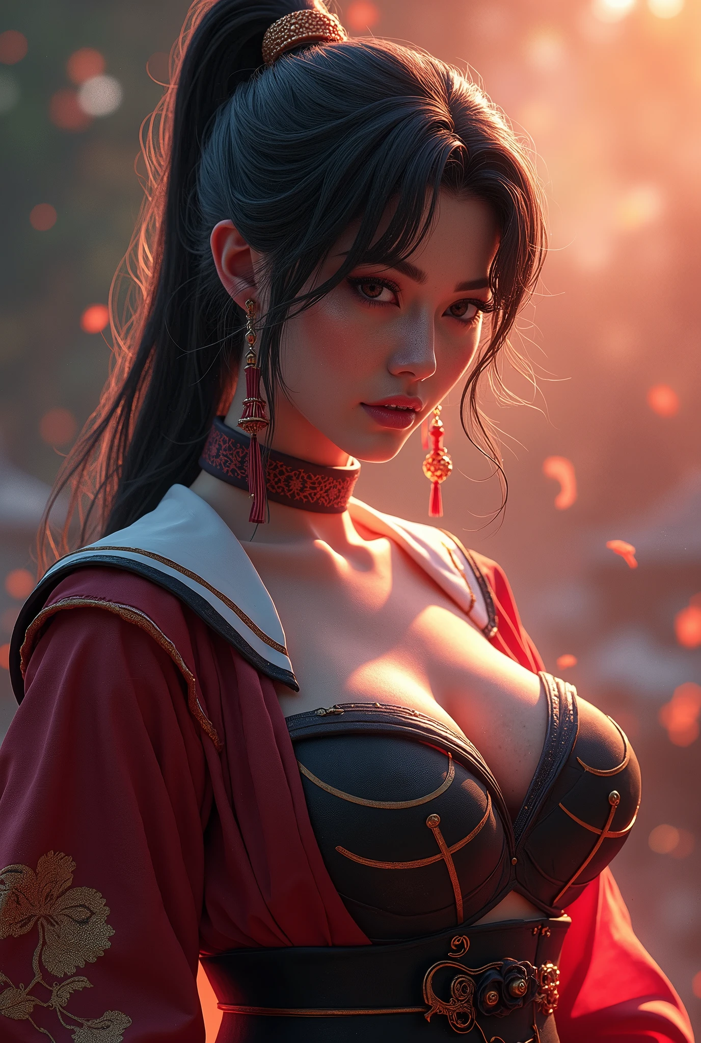 lucy pinder, portrait, angry, geisha, hot