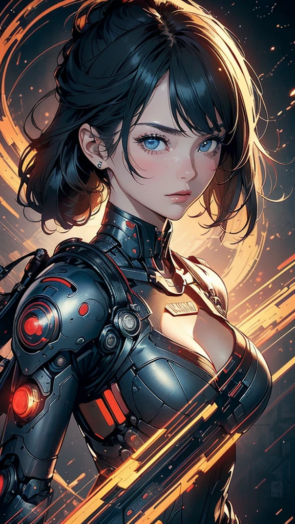 Milf, woman in a futuristic suit, highly detailed face, cool, mom, tomboy, very large breast, (Milf), mature face, (mature female), cybersuit, anime girl wearing tight suit, milfication, Elegant body, navel focus, naked body, gloves, earrings, science fiction, female protagonist, standing, volumetric light, detailed lighting, (detailed textures), oppai cyberpunk, biomechanical oppai, masterpiece, best quality eyes, sci-fi background, futuristic landscape, low angle, (smooth surface), (simple body suit)
