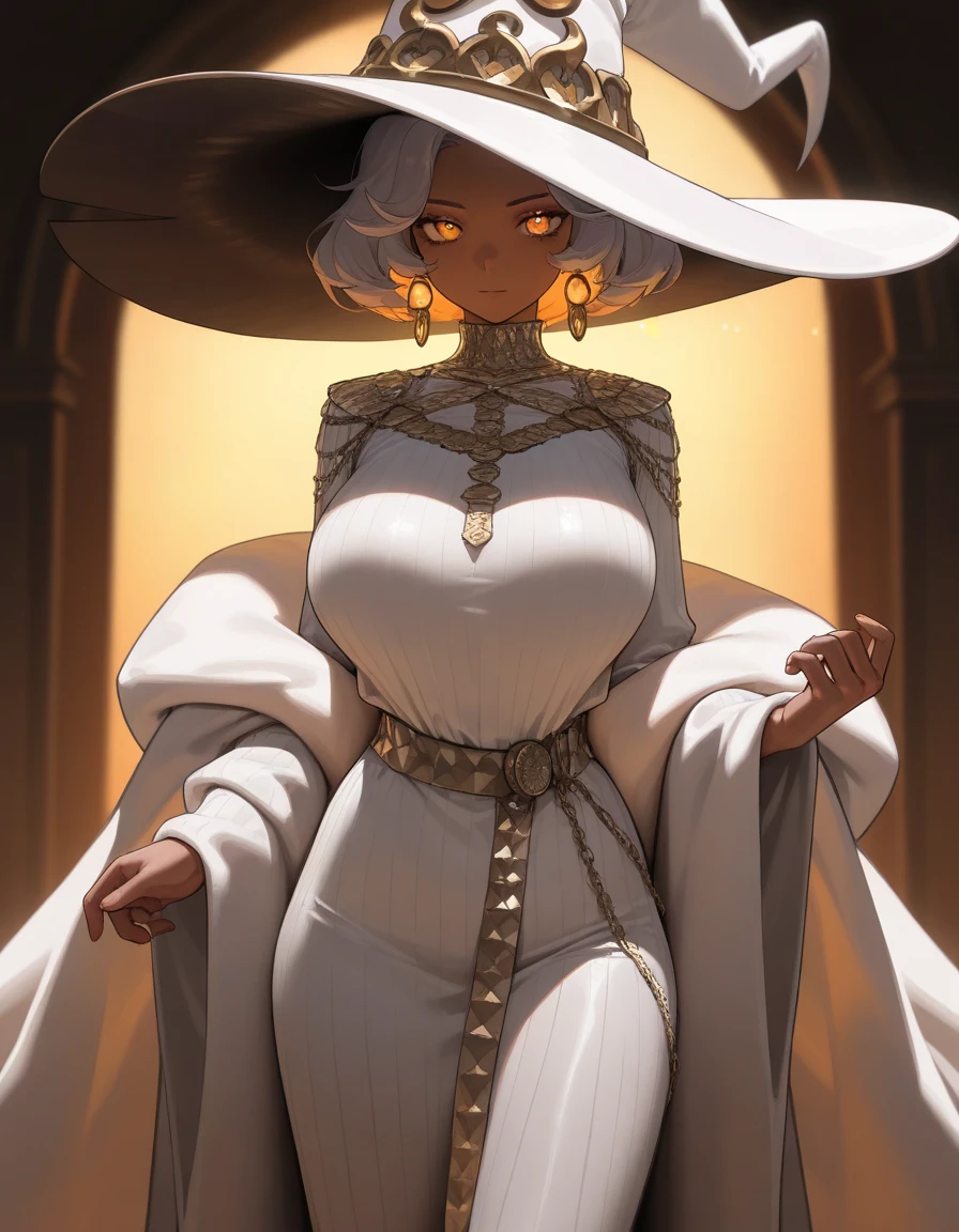 up to date , safe,  wicth woman, wicth hat, robe, large chest,(best quality,4k,8k,highres,masterpiece:1.2),ultra-detailed,intricate details, high fashion, dramatic lighting, warm colors, chiaroscuro