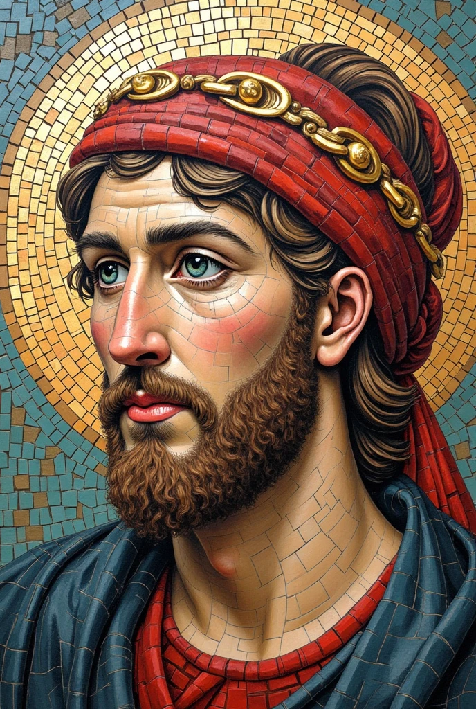 Anyway, you just need to create a mosaic on a oleo sheet (use the entire sheet). Use cut up colored paper as the "tiles". Any design as long as it's neat and well executed. You may even recreate an existing Roman mosaic piece. Either portrait or landscape.
Easy