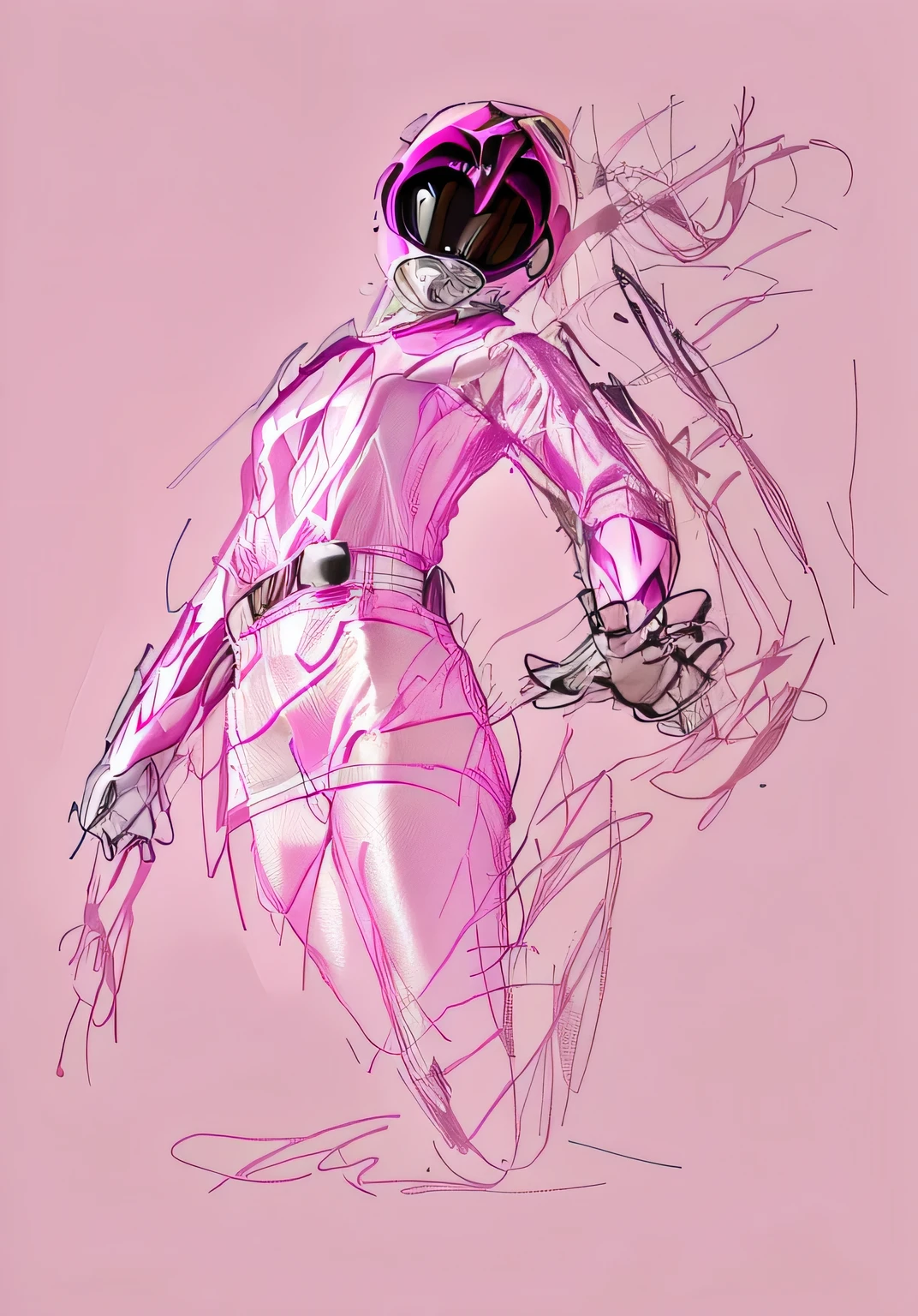 Pink ranger suit 