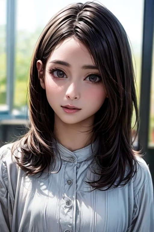   Masterpiece  , 最 High Quality ,  super high resolution, ( realistic :1.4),  's beautiful face down to the smallest detail,  High Quality の衣類,  amazing European woman,  very cute , Portraiture, 肌が柔らかくて perfect face、 perfect face, Shoot your hair, 8k resolution,Super  realistic , very detailed, High Quality , A broad perspective