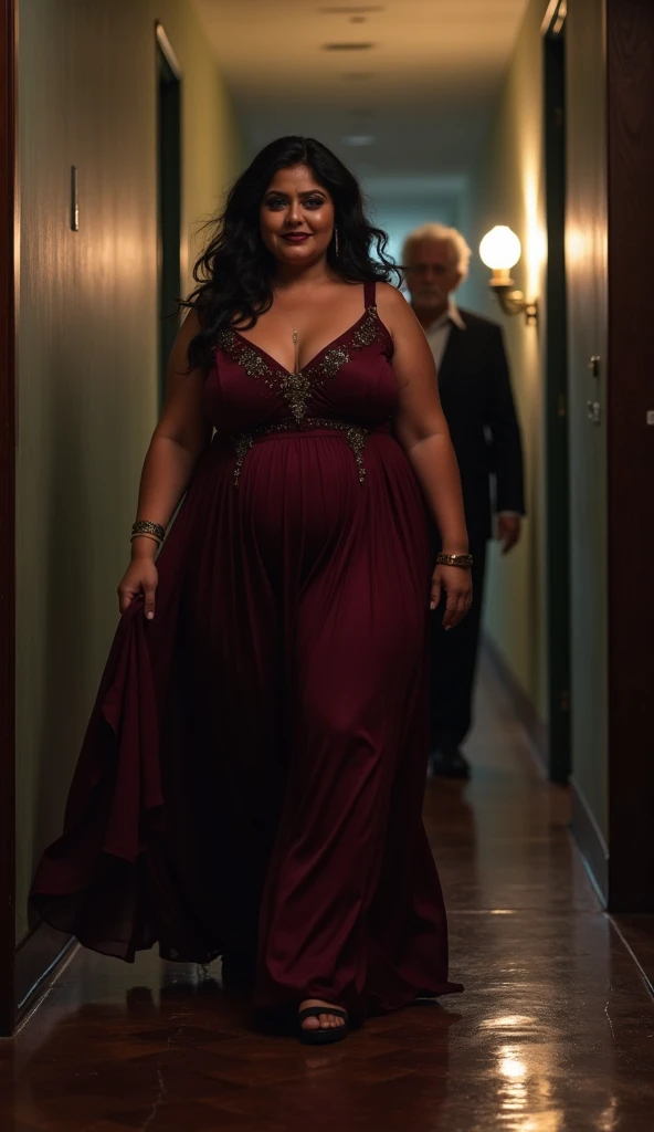 Pov fisheye camera view of Cardi B's fat and curvy pregnant mother walking on the streets of California in a bright atmosphere and showing off her jumbo sized bra.. Hd 14K, cinematic, Photorealistic, fisheye camera view, iphone camera style, highly shapering, high detailed, masterpiece