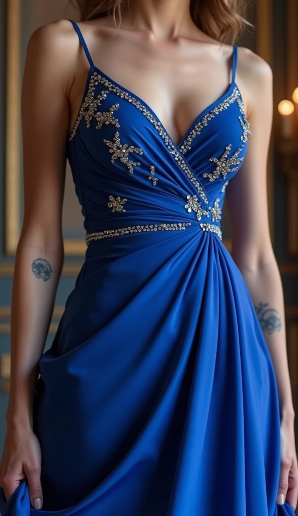 professional photo of 1 girl, full body photo, at the catwalk, paris fashion week, masterpiece, detailed outfit, , photoRealistic, intricate-detail、Raw foto、perfect skin, radiant skin, white skin, natural makeup, Trending in art stations, 16K, Masterpiece 20 yrs, 170 height, very light brown medium Hair, mix of taylor hill face, Yael Shelbia face, amber heard face, emily didonato face and irina shayk face, beautiful face, real face, small nose, sweet girl, jaw dropping beauty, smiling with dimples, very white teeth, uper teeth, curly hair, blue eyes, beautiful eyes, seductive smile, full lips, big volume lips,(Masterpiece), (Realistic), (best quality), (16K), ultra-detailed, UHD, RAW, (1 Woman), beautiful young woman, perfect straight nose, most beautiful straight nose, outstanding beautiful woman, transparent red lipstick, wearing a red strapless split dress,full body photo,, Super detail body, perfect body, perfect legs, confident woman, at the catwalk paris fashion week, {back shot}, ultrasharp, image clarity, Canon EOS M50,Hybrid AF with 179-point focal plane phase detection and 25-point contrast detection nikon500, Happy smile, elegant pose, stylish, prada summer collection, haute couture dress, multicolor dress with intricate details, prada evening dress embrodery details, front light,very good light on her face to accentuate her beautiful face, white skin, beautiful texture of the skin,image clarity, full model pose, distant view, at the catwalk, paris fashion week, she is a fashion model, full body photo,perfect legs, bottom angle, full body model pose,elegant pose, sideway angle, wide shot, flirting with the camera, indoor, front light, happy, smile,
