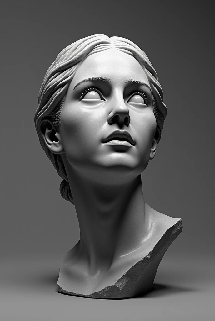 je veux le visage de la sculpture de un des plus beau dieu grec quand il est jeune de 4 vues: objectif , profile, trois quart et derriere,