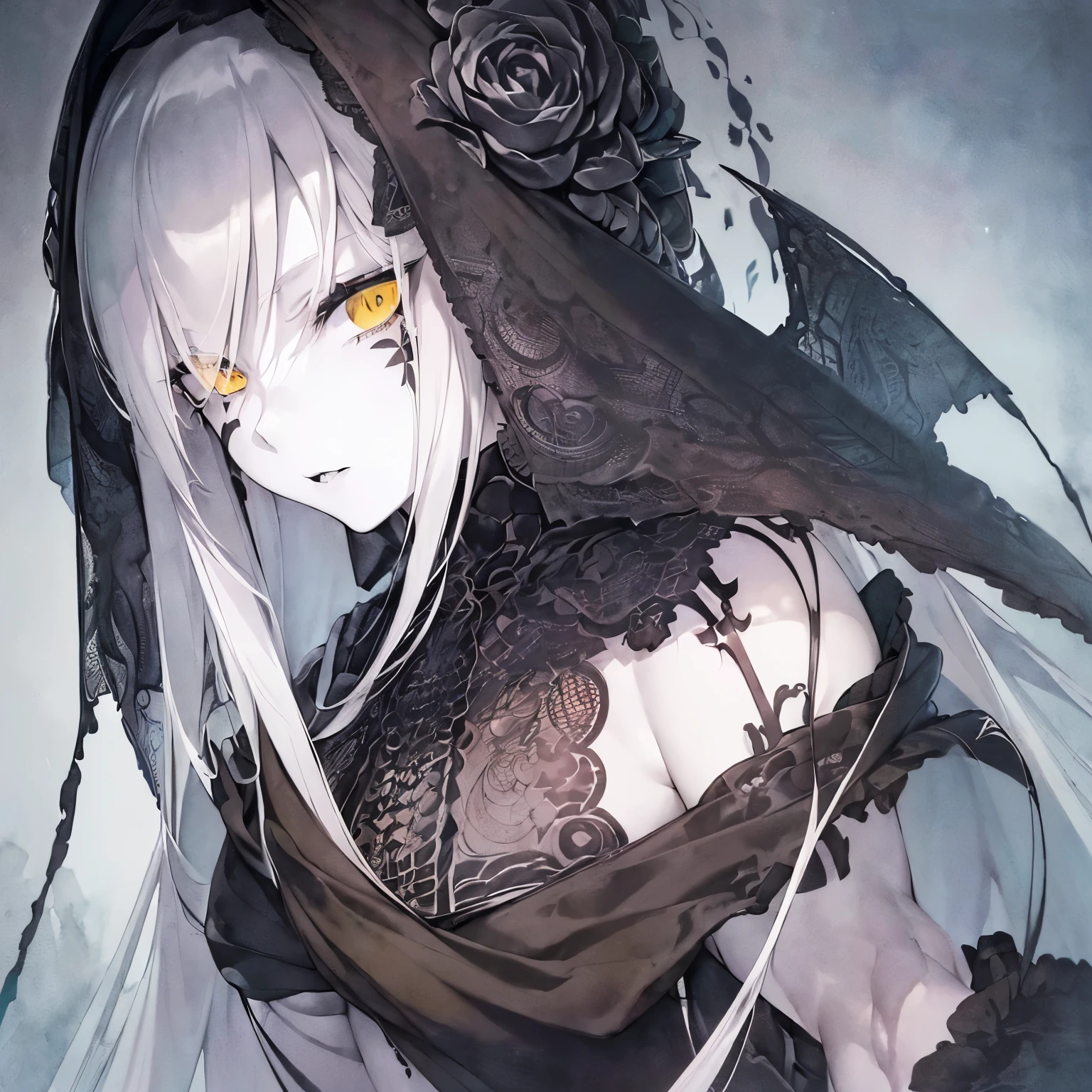 (extremely detailed 8k wallpaper),a medium shot photo of a fearful necromancer, intricate, high detail, dramatic