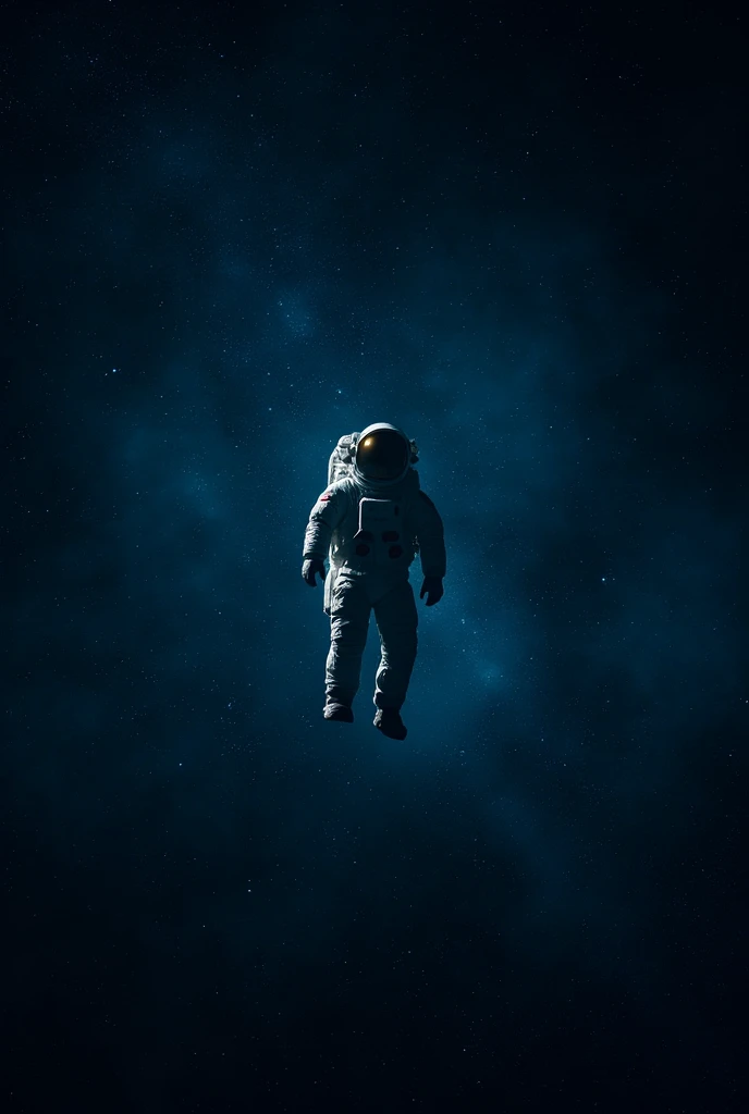 A solitary astronaut drifting in the dark expanse of space,surrounded by stars and distant galaxies,conveying a sense of isolation and wonder,high resolution,cinematic lighting,deep space atmosphere,masterpiece,best quality,ultra detailed,8k portrait,highly detailed,highly detailed background,very detailed background