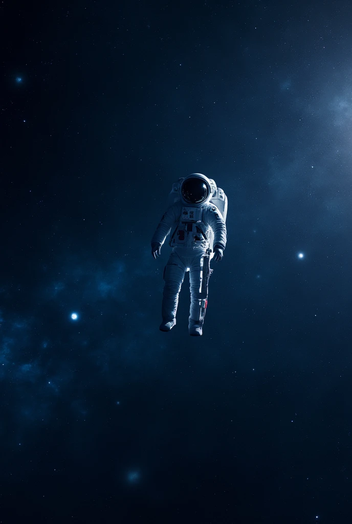 A solitary astronaut drifting in the dark expanse of space,surrounded by stars and distant galaxies,conveying a sense of isolation and wonder,high resolution,cinematic lighting,deep space atmosphere,masterpiece,best quality,ultra detailed,8k portrait,highly detailed,highly detailed background,very detailed background