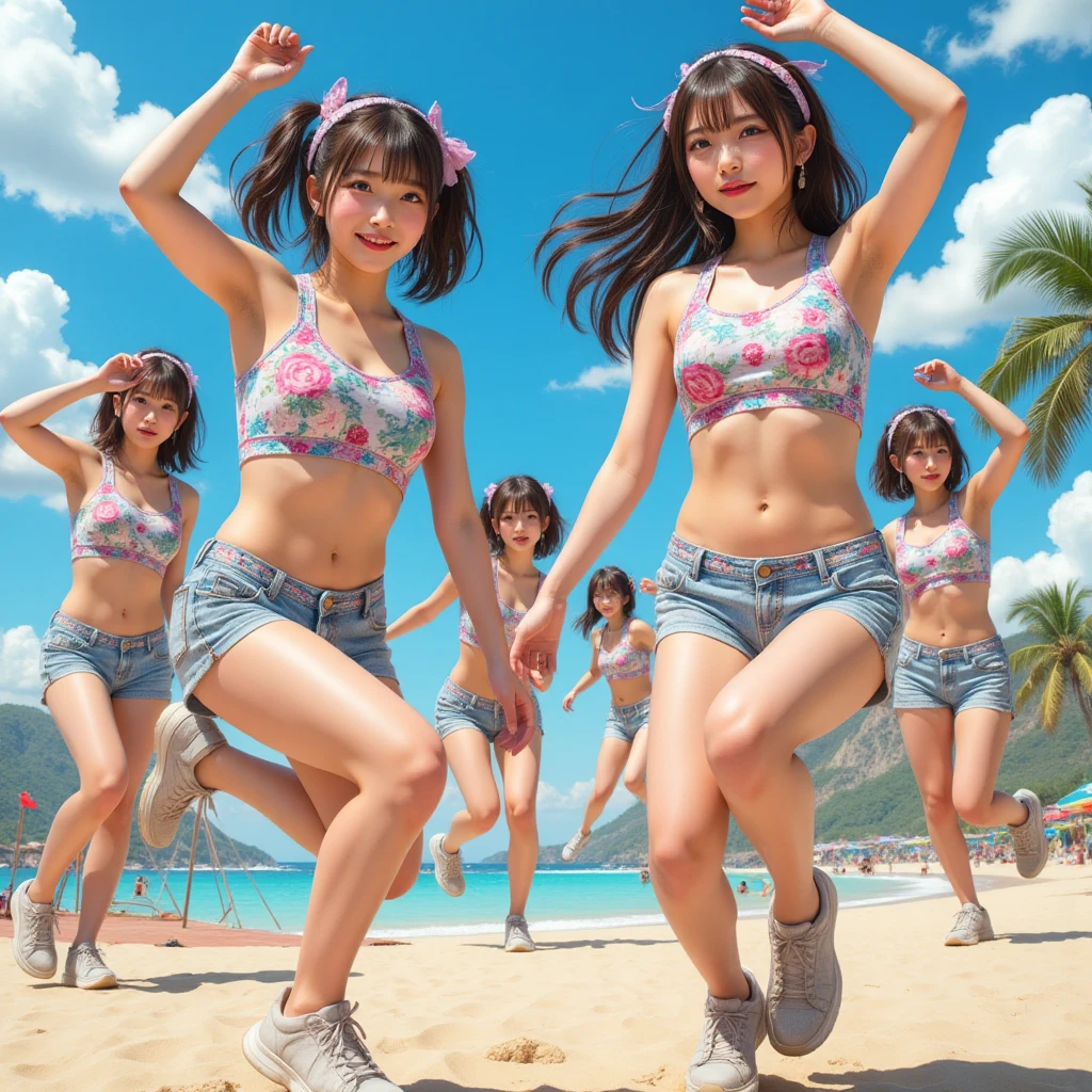 (SFW, masterpiece:1.28, Acutance, RAW, Realistic, 真实感: 1.37), realisticlying, softlighting. (( Tiny Girls jumping into the sea:1.37 ))、{ Falling | splash water | shout | energetic motion | Luminous water surface | White and Vivid colors }, (under the mesmerizing back lighting), glistening ivory skin, sparkling highlights, Detailed KAWAII face with cute lips, long eyelashes, Delicate lace knitted clothes, { Detailed open crotch | Overflowing sideboob | pretty Ass }, Whole Body proportions and all limbs are anatomically accurate . (nipple:-0.8)