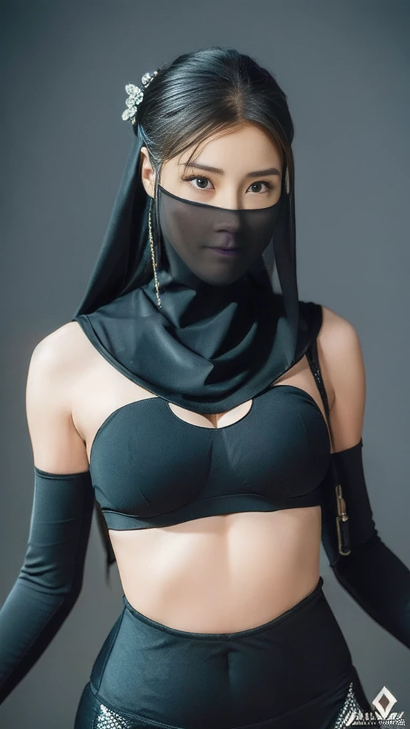 highres, 8k, HDR, 1 hijab girl, photorealistic, realistic, woman naked tied up with rope, shibari, rope bondage, strangled with rope, harness, wrapped in leather straps, rope, body harness, japanese shibari with flowers, inspired by Ayami Kojima, harnesses and garters, chthonic, subject made of white mesh rope, tied - up shirt