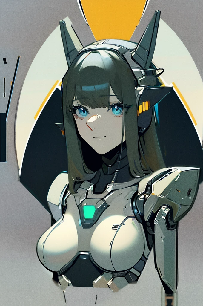 (masterpiece),(Highest quality),(Super detailed),(Best illustrations),(Best Shadow),(Absurd),(Detailed Background),(so beautiful), 16K, 8K, 4K,(Best Shadow),robotization,woman ,big bust,Robot Joint ,Metal skin,Black robot Suit,long hair,a black robot suit that covers the whole body,robot hand,cyber bodysuit,mecha head,(Detailed hands and fingers:1.2),Ball joint robot body,doll joint,beautiful face,beautiful robot girl,robotic eye,robotic hands,(no more human skin),android girl,cyborg girl,F cup, sexy body,(machine made joints:1.2),(machanical limbs:1.1),(blood vessels connected to tubes),(mechanical vertebra attaching to back),(mechanical cervial attaching to neck),no messy picture style,no emotion,tech control,black robot suit,maintenance,smile,hypno,highleg,leotard