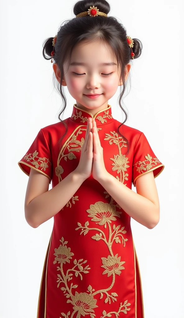 black hair，big eyes，with a smile on face，Holding red envelope in hand，garden side， girl in white shirt，soft light，5000K light，16k HD，depth of field，Aperture F4，blurred background perspective，high dynamic range