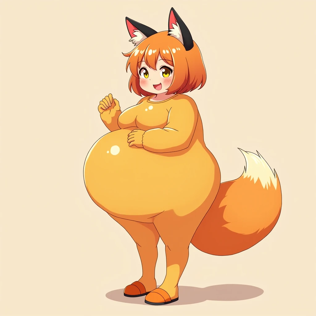 Masterpiece, High quality, High quality of art, best quality, best details, anime lineart, anime artstyle, 2d anime lineart, Furry, 1boy, kemono, shota, fox, dark and red fluffy body fur, very fluffy, fluffy tail, big hips, cub, Chubby,  penis, big hips, naked, mocker, fluffy tummy, very fluffy 