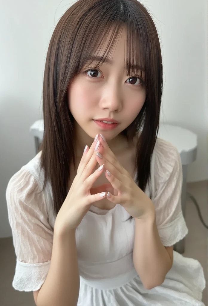 Skinny Japanese Women , Age: 20s,  cute face, ( detailed face ), ( detail eyes),   straight hair, Elongated Shape , ( emphasizes a thin waist: 1.2),  High Quality ,  high definition , Authentic photography,   Masterpiece  , 16k ultra high quality, Full body portrait