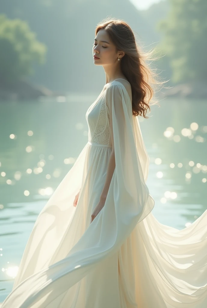Make me a design for a dress that represent as air from avatar