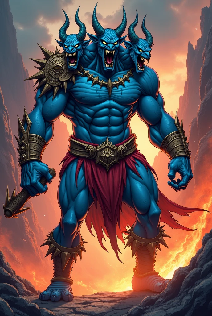 An alpha black dragon,sexy, slim and well defined body, piercing red eyes, white elegant horns,((some golden bracelets on her wrists of her hands with claws, elegant orange loincloth with red and a blue jewel in the middle)),(bottom:half a day on an erupting volcano,in it,very hot,good detailed lighting ,just standing face to face on the rock,face of being the alpha,some veins that can be seen on his thin well-defined body),(((bathed in sweat all over his slim, well-defined body))),(((no type of accessories or objects on your chest and six pack))),(((sweaty all over his arms and all over his well defined body))).