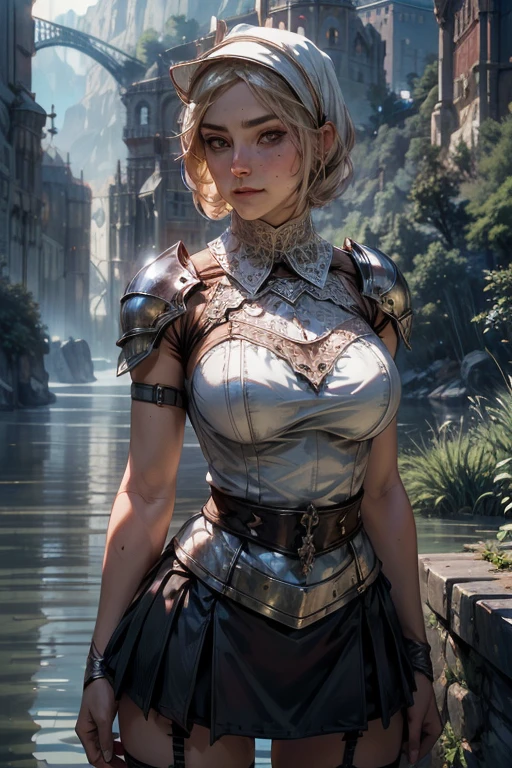 ((gray sky)), (best quality), (ultra-detailed color), battlefield, ruins of cities, dilapidated buildings, damaged machinery, perfect composition, best elaboration, (golden ratio: 1.2), HDR, dramatic, cinematic lighting, huge details, masterpiece, (realism: 1.4), absurdity, cinema lighting, (1 woman)))), ((whole body))), (anatomically correct), short hair, torn clothes, red glowing eyes, broken headdress, Extremely detailed faces, fantasy sci-fi creatures, surrealism, steampunk, intricate design, extremely detailed, exquisite details, (((looking up at the camera)))), (((panorama))
