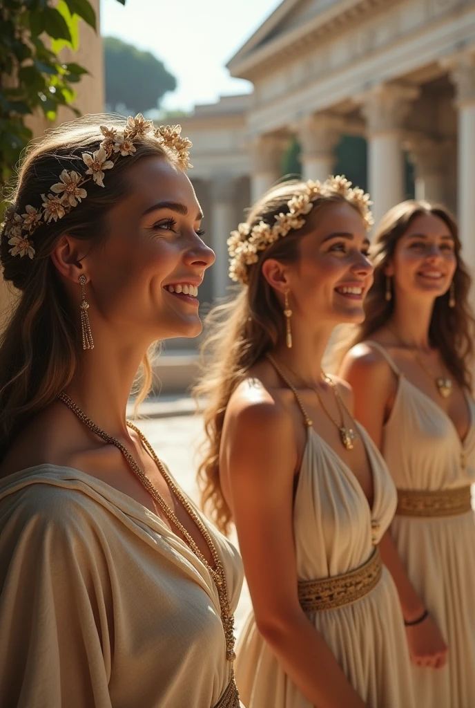 3 girls in Rome, 55BCE