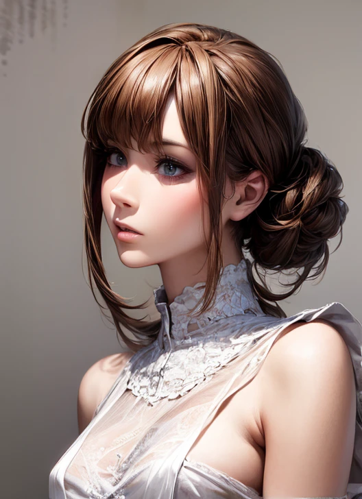 (( top quality)), (超 high definition ), ( very detailed), ( detailed description ), (( best CG )), (masterpiece),  Ultra Detailed Art , ( top quality, 8k, 32K, masterpiece), ( realistic :1.2)、( high definition ),  very beautiful face and eyes ,  1 Woman ,  Thin Waist, Delicate body, ( top quality,  attention to detail,  rich skin details ), ( top quality, 8k, Oil paint:1.2),  bright color、 beautiful Japanese woman 、 detailed face 、 、((Random HairStyle:1.2))