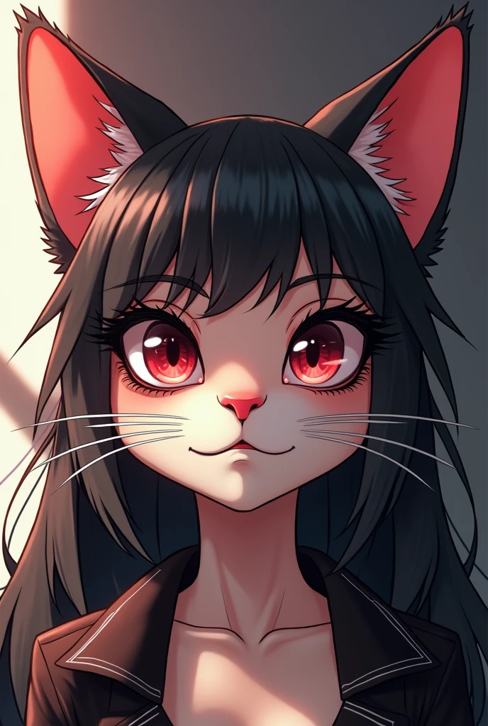 (((score_9, score_8_up,score_7_up,score_6_up,score_5_up,score_4_up, epic-Ultra-HD-details, epic-Ultra-HD-highlights, ultra-realism, upscaled-resolution, source_furry, lit, cutesie)))
cat girl, adult,  dark skin, black hair, long hair, red eyes, tail with a hairy tip, held without sleeves, white locks, neon
((cinematic light, vivid colors like HDR+, sharp focus))
\\ Made with ONE FOR ALL checkpoint by Chaos Experience @ https://civitai.com/user/ChaosExperience/ \\