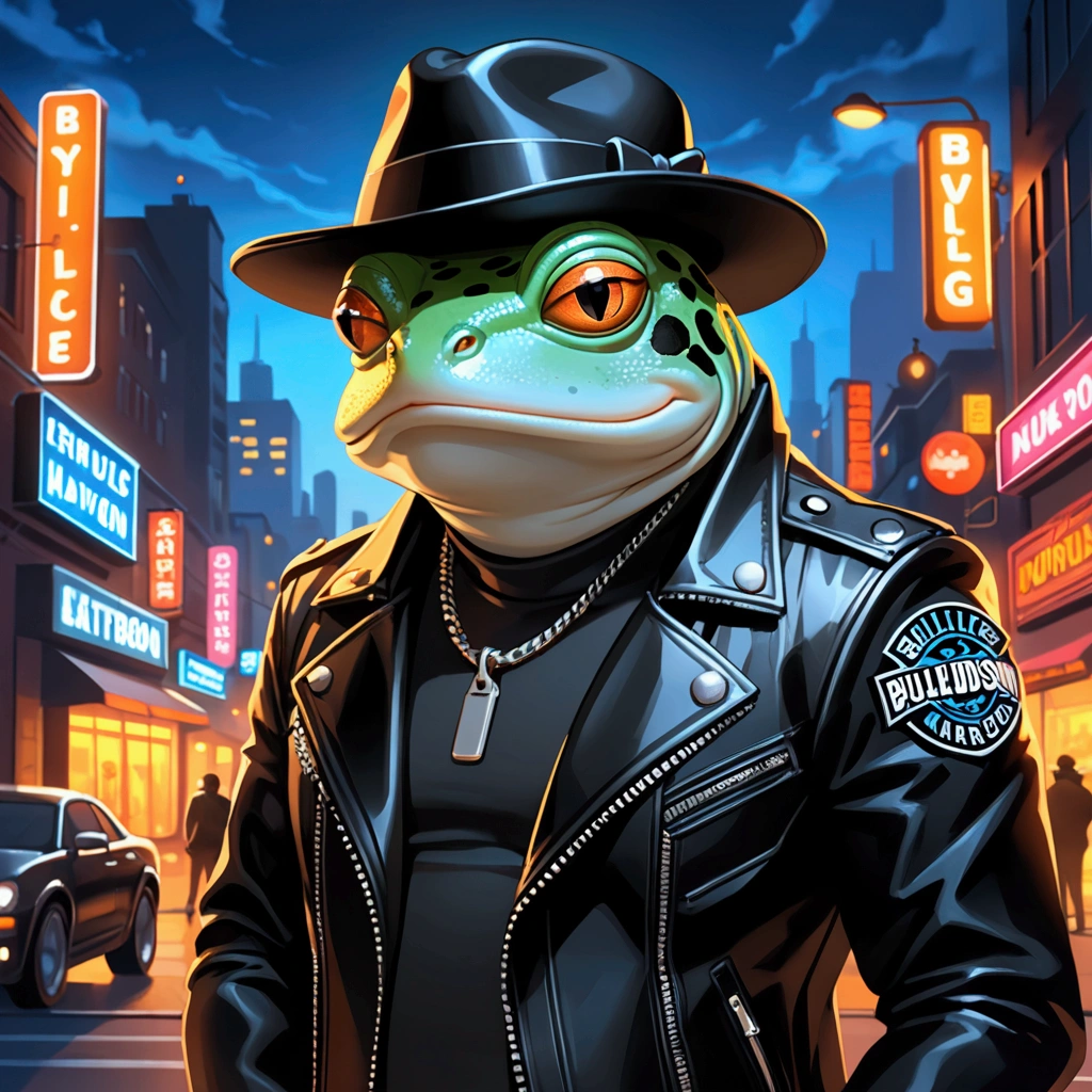 Create an image of an extremely badass anthropomorphic light blue and ...