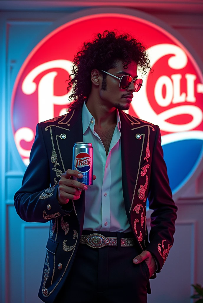Michael Jackson selling ice cream on the beach