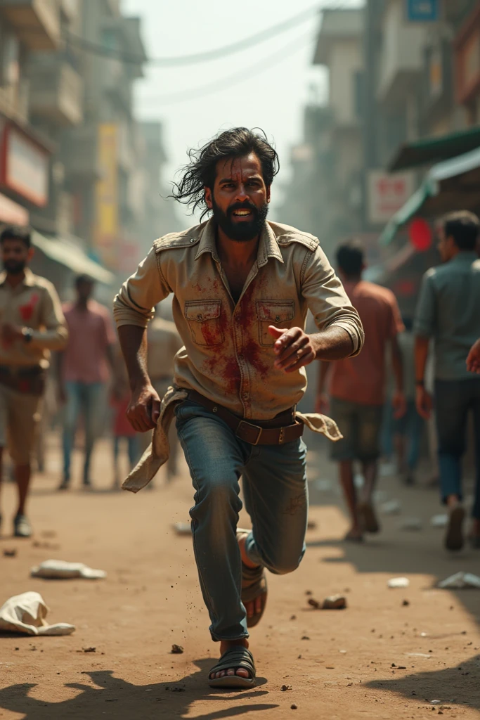 

"Jesus Christ struggling to carry a large motorcycle  on his shoulder up  in a town road, . The scene is set in a rustic, rural landscape with rugged terrain, emphasizing the effort and emotion involved in his task."and more villagers are watching him other town and he is 
crying folling water in his eays 