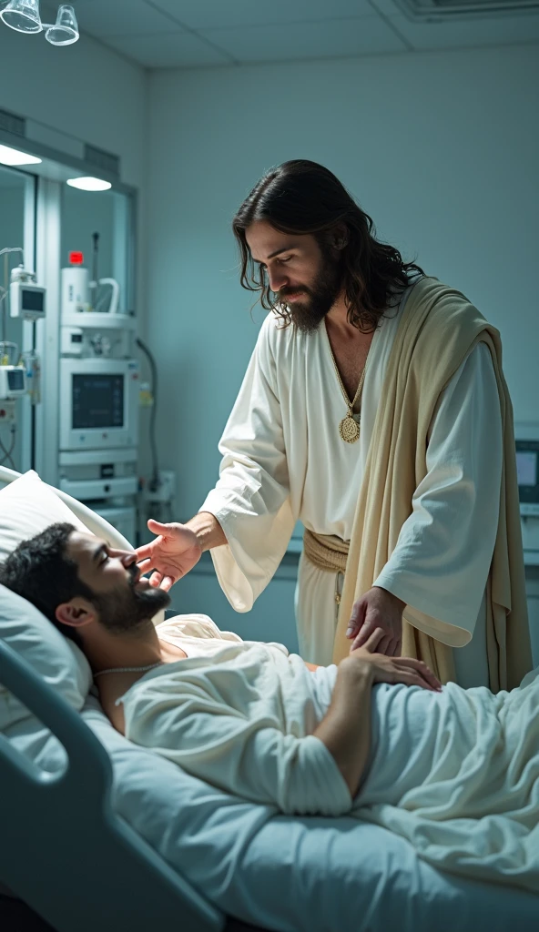 Jesus healing a sick person