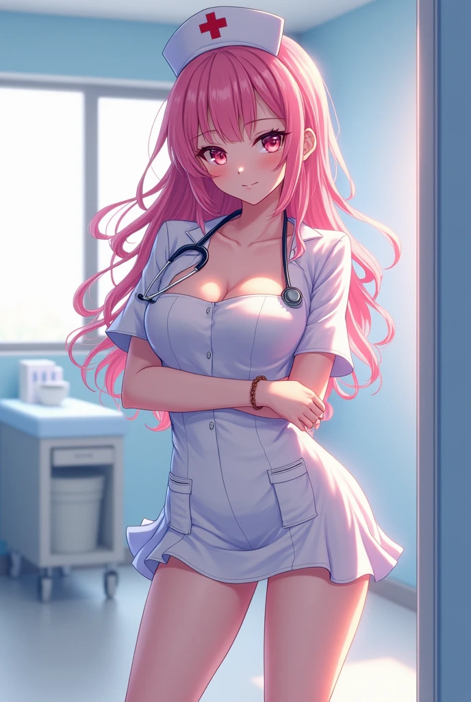 gynecologist catgirl in latex leggings