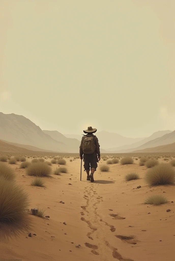Man on desert