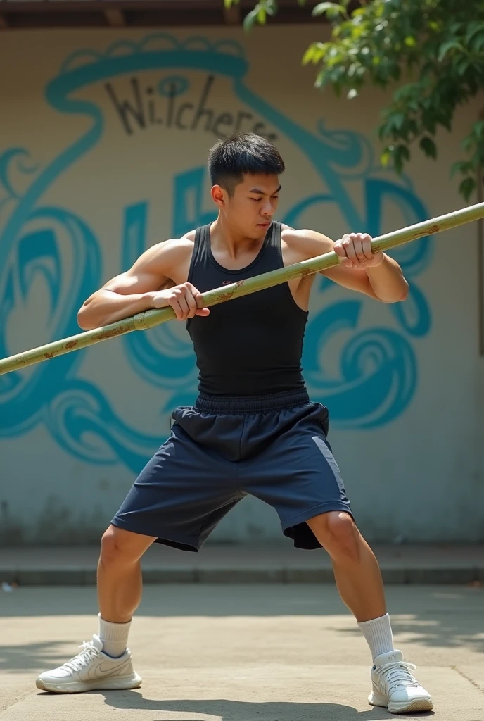 1 male,bald head,full body ,fight, Shaolin Temple,(detailed pupils:1.1),best quality, masterpiece, 4K,photo \(medium\), Martial arts movements,sunny day, <lora:jichunhua:0.8>