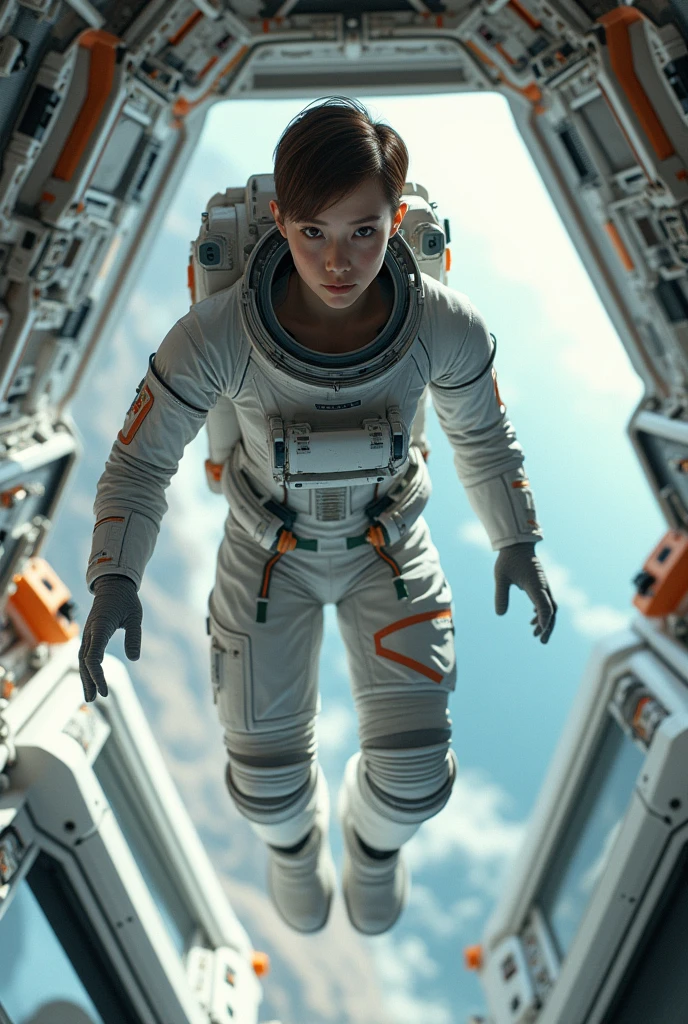 <lora:spacesuit3:1> <lora:thalassophobia:1> masterpiece, best quality, extremely detailed CG unity 8k wallpaper, 1girl, (astronaut:1.1), (climbing:0.8), hanging off wall, deep underwater, (murky shipwreck:1.1),