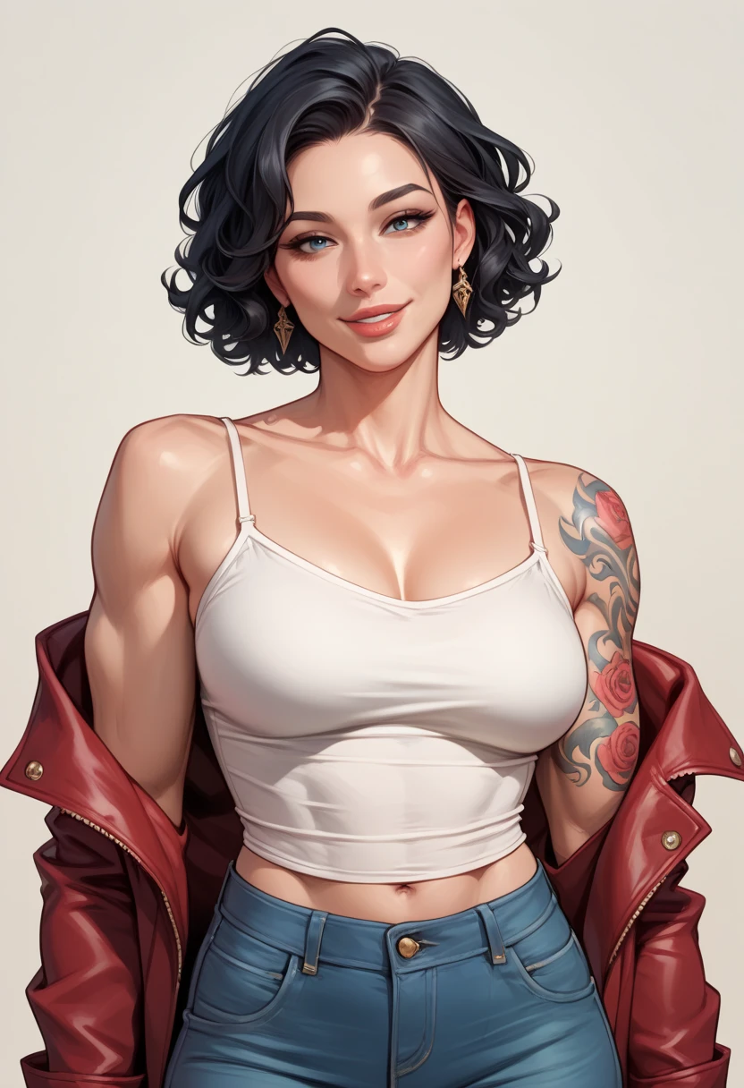 Com um dragão Ennifer Connelly, very long to the waist and half curly with bangs, seios pequenos, olhos grandes com um brilho apaixonado, olhos verdes mel, Um lindo sorriso, vestindo uma camiseta preta longa com um terno feminino verde e jeans, in a serious and sweet comic-style pose, alta qualidade Jennifer Connelly personagem mulher estilo Jennifer Connelly com marcas de guerras Imagem de desenho animado de uma mulher .Ilustra??o estilo desenho animado, estilo de arte dos desenhos animados, estilo de arte dos desenhos animados, digital illustration style, estilo atompunk projeto de pessoaagens altamente detalhado, arte digital detalhada coragem, Forest fan art, Design de personagens de retrato, beautiful digital illustration, retrato de alta qualidade, Arte em quadrinhos, mulher jovem cabelo com transas lindas . Queen Anna by Jennifer Connelly lined eyes Medium large bust and wonderful sexy clothes. image expression of sexual desire from waist to head illustration Queen Anne of Arendelle atompunk style Fallout 4 style pose playboy magazine sensual witch Character cartoon style facial expression happy beautiful smile and six medium small portrait mode waist up with lots of gold around her other stones portrait precious mode waist up queen of the south Jennifer Connelly GTA scenery dominatrix gold coins chest with jewelry with her boyfriend, um homem com barba preta, armado com um estilo militar, Jennifer Connelly Turnaround sheet Creates multiple images in different poses of the same cartoon character:1.2), Woman from Southern Brazil Drawing Art Gaucho Artline white background woman Cartoon image of a woman , roupas sensuais , garota Personagens GTA estilo artgerm femininas Yvonne Strahovski estilo de desenho garota,, pequeno, shy, bunda grande, catholic nun outfit , dynamic pose, Quente, soft or colored lips, fundo simples, perfect hands, anatomia perfeita, Apoie-se no estilo cartoon de Jennifer Connelly