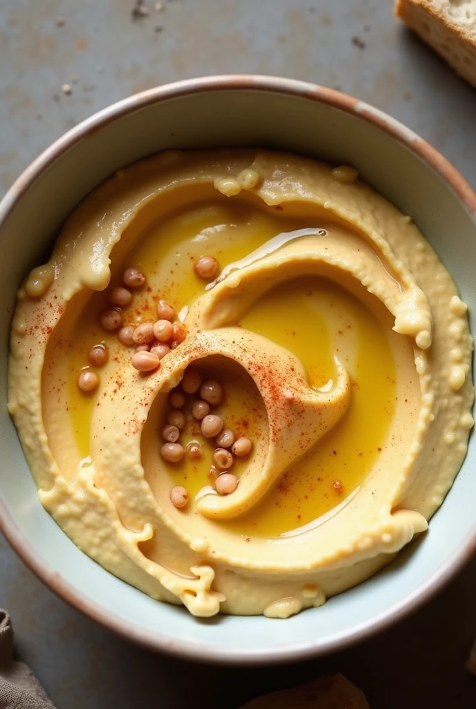 imagine, amateur photo from reddit, taken with a cann, recipe name : The Secret to Perfect Hummus Every Time"