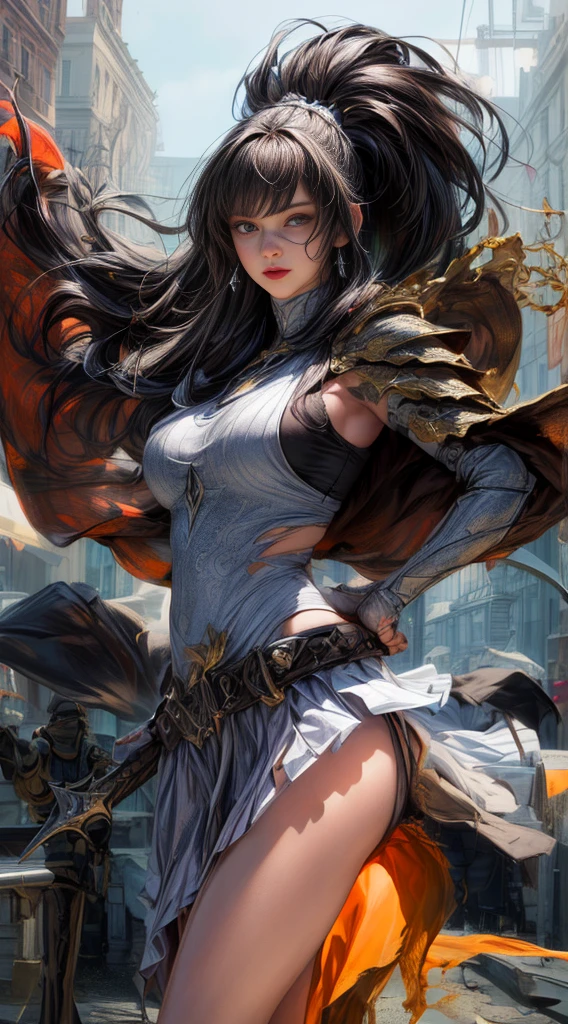 nsfw, (8K, highest quality, masterpiece),(Realistic, RAW Photos, Super Fine Clear), Realistic Light, Detailed skin,
Beautiful woman, ((18-year-old female, queen:1.5)), Thin legs, fine grain, blonde long hair, Detailed fingers, thin, Sexual, Ecstasy facial expression, small breasts
The chest part of the armor is wide open, Chest exposed, cutout fabric, torn fabric, shredded clothes, bruised and bloody, exposed body, deep pink armor, (peach, peach園, Flower storm), lakeside palace cherry blossom.
fighting stance, dramatic lighting, stormy sky, floating flower petals. lens flare, sexy and erotic.