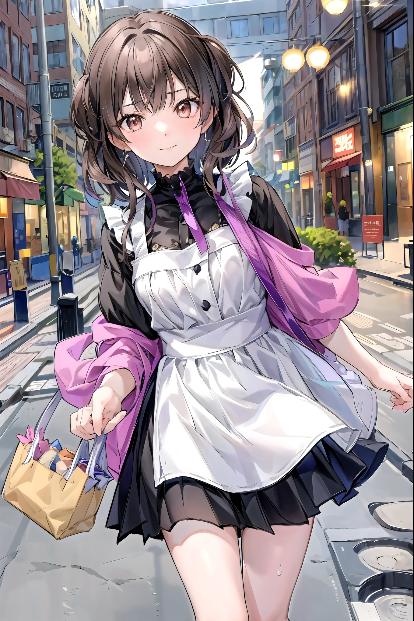 masterpiece, best quality, 2girls, 10yo, (petite), cowboy shot,
smile, open mouth, standing, idol dress, (open clothes), (clothes lift), small breasts, fuzoku, storefront, scenery, night,