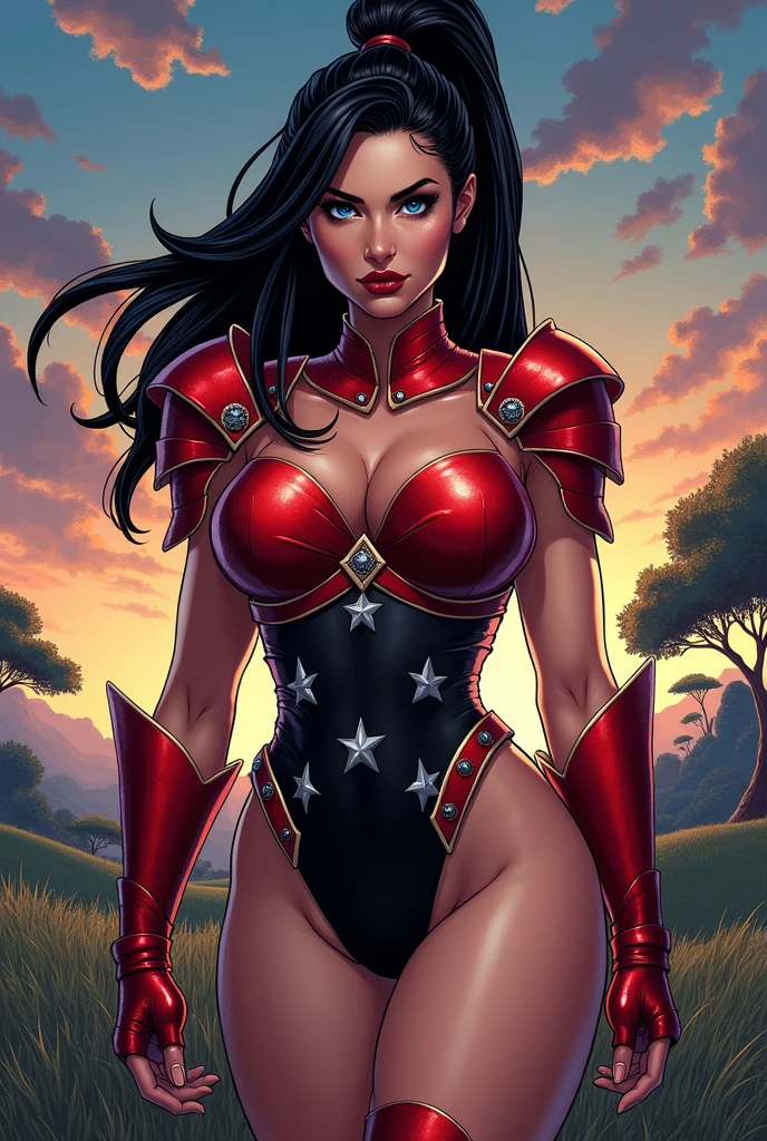 uma mulher com uma fantasia vermelha e amarela parada em uma teia de aranha, ( ( mulher aranha ) ), mulher aranha, mulher aranha!!!!!, mulher aranha!!, lara croft as mulher aranha, personagem de quadrinhos, mila jovovich as mulher aranha, por Ryan Stegman, foto de perfil, maravilhoso, marvel personagem de quadrinhoss, wearing red and yellow hero suit, sem texto