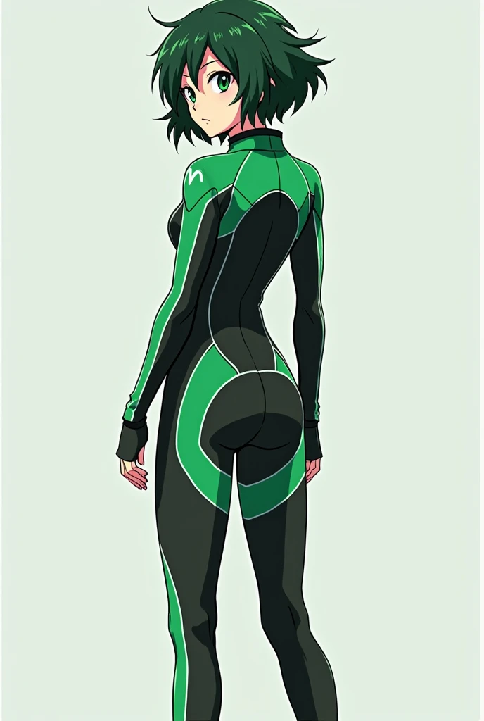 <lora:VRAMsViolet640v2:0.5>, xyzviolet, solo, epic, 1girl, [Bodysuit], [Looking over the shoulder pose], outdoors, closeup