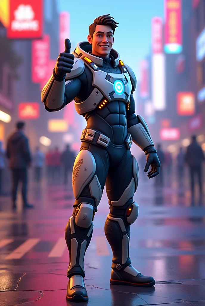 Cartoon character of a man wearing black glasses and a blue shirt, an animated character, stylized character, animation style render, stylized 3d, arnold maya render, 3 d render stylized, toon render keyshot, 3d character, 3d character, 3D rendering stylized, 3 d character render, cartoon character, Close-up characters, Character pose, (pixar-style) (Master parts:1.2) (Bokeh) (Best quality) (Detailed skins) (detail texture) (8K) (clay) (Cinematic lighting) (foco nítido