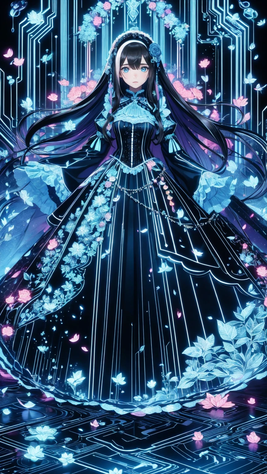 ,  full body view, Head to Toe Composition, (  Masterpiece  ), (  top quality),   Victorian Girl's Illustration   、cute girl、Anime、 1. **Low Fashion**:   Victorian Fashion  、  It features a gorgeous and elegant design  。Ruffles and lace、   corset  、    Incorporate elements such as a long dress    。 2. **Hairstyle on**:    Victorian Women's Hairstyle   、   Accessories with attention to detail By drawing    。Upstyling and curls、 At the prompt 、   It's good to wear a ribbon , Floral decoration, wait. In your hair  .。 3. **features**:  Girl with a kind face  、beautiful、cute、  Intelligent Beaty   , beautiful 5. **   with Accessories   **:  Accessories played an important role  。  has  、 gloves、[umbrella,  wait a minute .、   by drawing accessories with attention to detail 、 、   Character personalities such as long dresses    。 Nice dress、 floral、    Gorgeous Costumes    、   pastel color , ( Shine bright ), (( Stunning  )), (   Girl with lots of petals wafting   , ((2D)), ((Paper Art))
