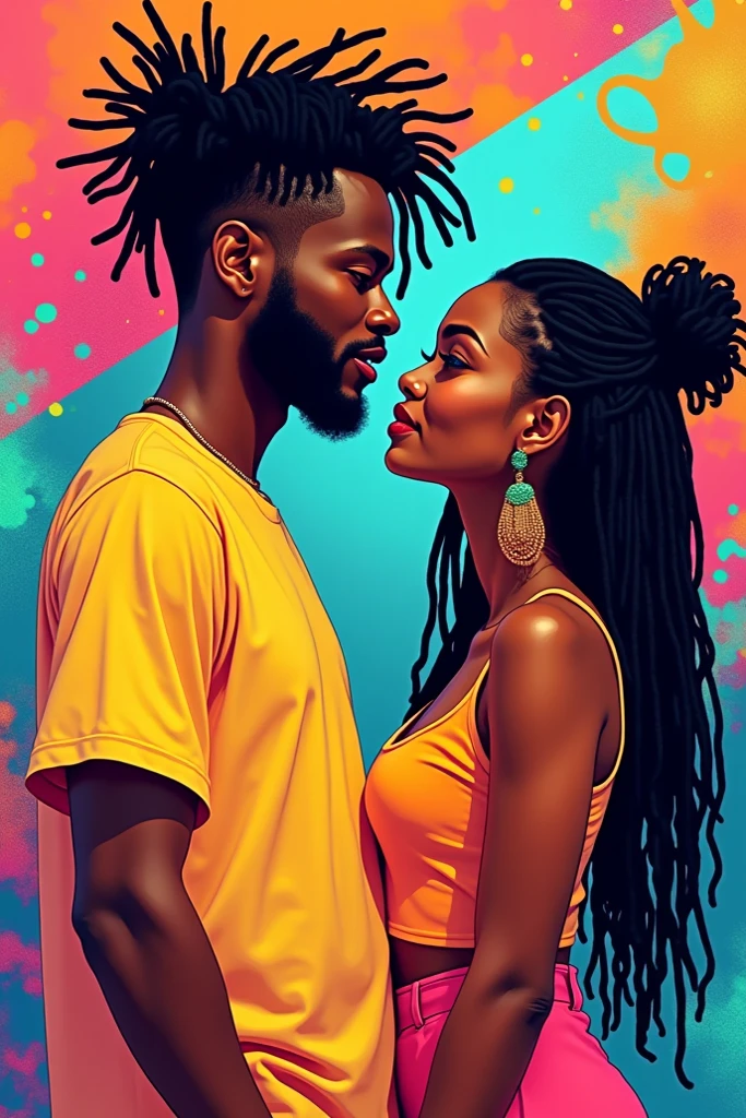 4k (masterpiece), best quality, expressive eyes, A short ugly old man with ugly dark skin, bold, and a petite build hugs and kisses a taller woman with pale white skin and a ponytail. The old man has a slim figure, while the taller woman has a curvier plump physique. They both have different skin tones . Bigger woman and smaller old man. The old man kiss ,grabbed and squeezed the milf curvaceous plump huge .
